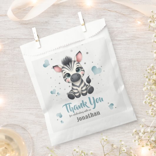 Simple cute little zebra  bedankzakje (Geknipt)