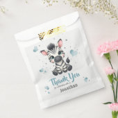 Simple cute little zebra  bedankzakje (Gezegeld)