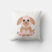Simple Cute Puppy Dog Pastel Cartoon Kussen (Voorkant)