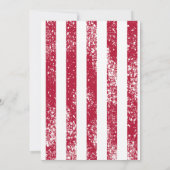 Simple Cute Red White Blue, vierde juli vlag Kaart (Achterkant)