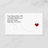 Simple Cute Registered Nurse Medical Visitekaartje (Voorkant)