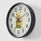 Simple Cute Sad Beer die een hartkunstwerk vasthou (Hoek)