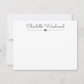 Simple Cute Script Personalized Note Kaart Notitiekaartje (Voorkant)