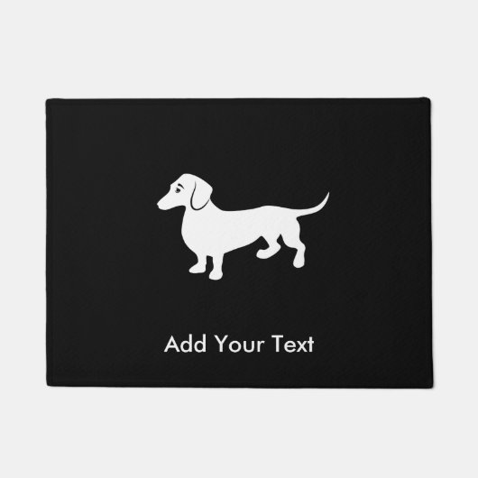 Simple Dachshund  Deurmat (Voorkant)