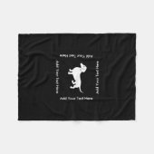 Simple Dachshund Fleece Deken (Voorkant (Horizontaal))
