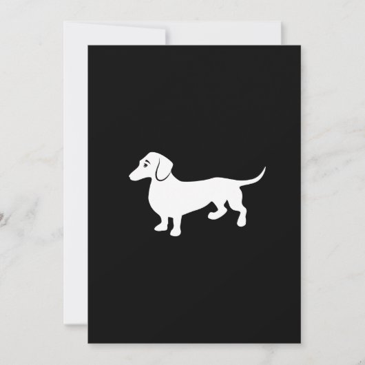 Simple Dachshund  Kaart (Voorkant)