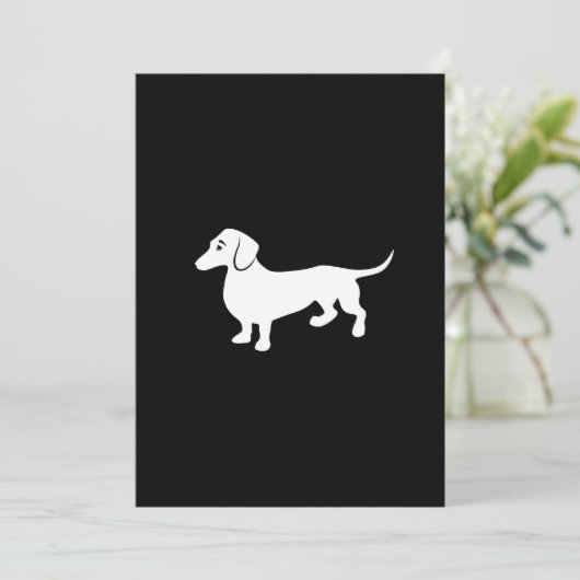 Simple Dachshund  Kaart (Staand voorkant)