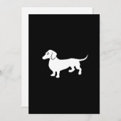 Simple Dachshund  Kaart (Voorkant / Achterkant)