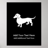 Simple Dachshund  Poster (Voorkant)