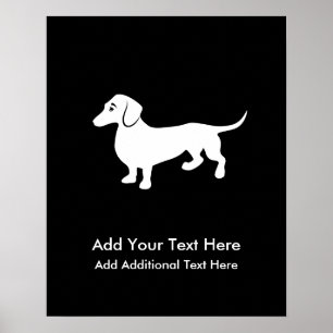 Simple Dachshund  Poster
