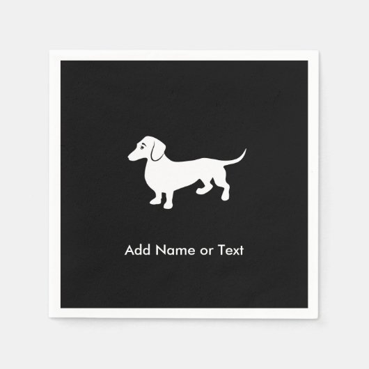 Simple Dachshund Servetten (Voorkant)