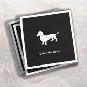 Simple Dachshund Servetten