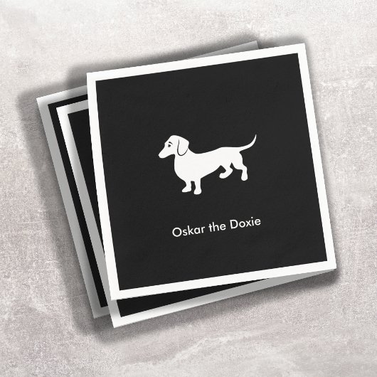Simple Dachshund Servetten