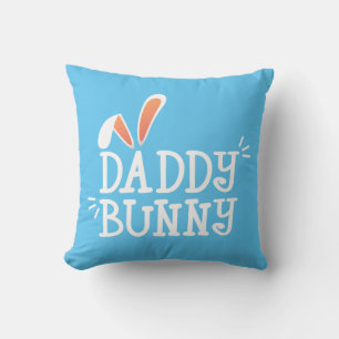 Simple Dad Bunny Easter Typography Sierkussen