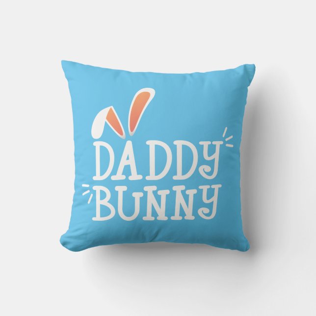 Simple Dad Bunny Easter Typography Sierkussen (Voorkant)