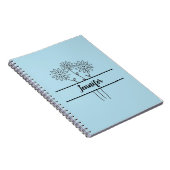 Simple daisies notebook for kids,back to school  notitieboek (Rechterzijde)