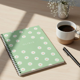 Simple daisies, Personalized gift Notitieboek
