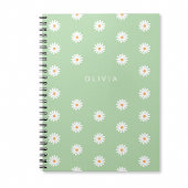 Simple daisies, Personalized gift Notitieboek