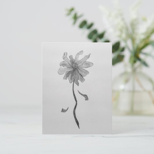 Simple Daisy Briefkaart (Staand voorkant)