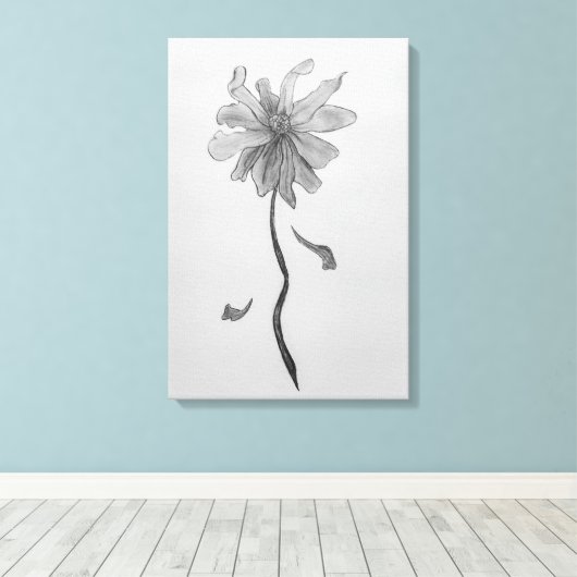 Simple Daisy Canvas Afdruk (Insitu (Houten vloer))