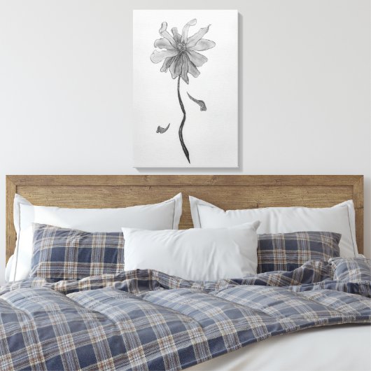 Simple Daisy Canvas Afdruk (Insitu (Slaapkamer))
