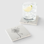 Simple Daisy Stenen Onderzetter (Zijkant)