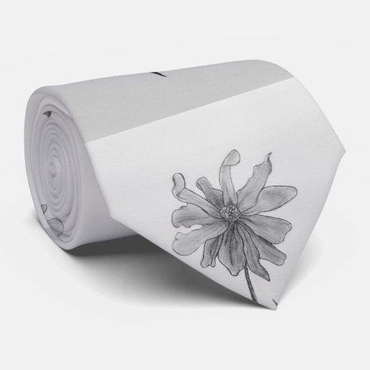 Simple Daisy Stropdas (Opgerold)