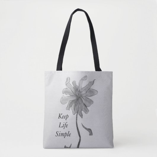 Simple Daisy Tote Bag (Voorkant)