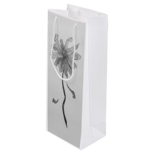 Simple Daisy Wijn Cadeautas (Voorkant Gekanteld)