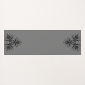 Simple Damask Pattern Monogramed Yogamat (Achterkant (horizontaal))
