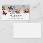 Simple Dames Social Networking-contactkaarten Visitekaartje (Voorkant / Achterkant)