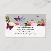 Simple Dames Social Networking-contactkaarten Visitekaartje (Voorkant)