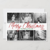 Simple Days 6 Foto Familie Kerst Kaart (Voorkant)