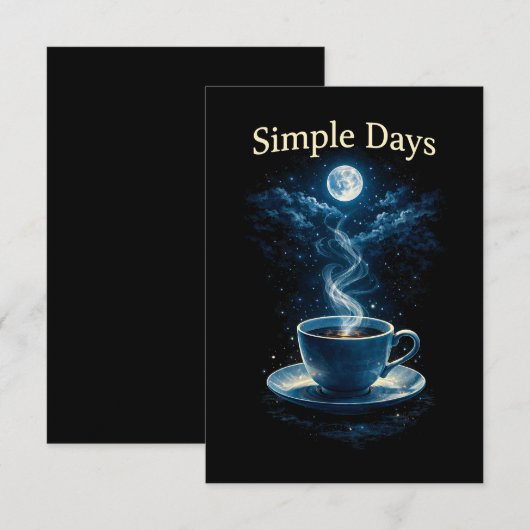 Simple Days Bedankkaart (Voorkant / Achterkant)