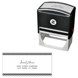 Simple Decorative Self Inking Rubber Stamp Zelfinktende Stempel