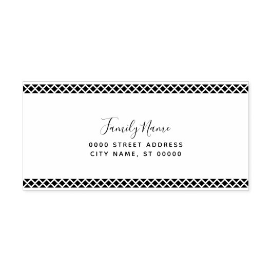 Simple Decorative Self Inking Rubber Stamp Zelfinktende Stempel (Design)