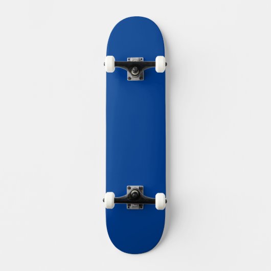 Simple Deep Blue Authority® Persoonlijk Skateboard (Voorkant)