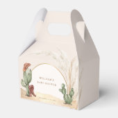 Simple Desert Boho Cactus Arch Baby shower Bedankdoosjes (Voorkant Zijde)