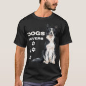 simple design for dogs lovers  t-shirt (Voorkant)