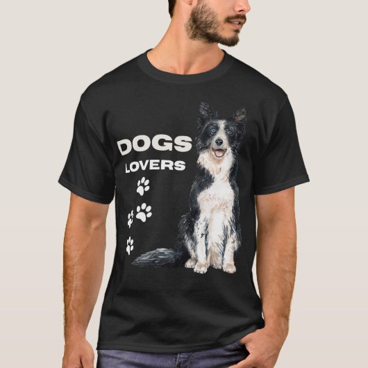 simple design for dogs lovers  t-shirt (Voorkant)