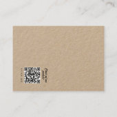 Simple Design Store Kraft Earring Display Card Visitekaartje (Achterkant)