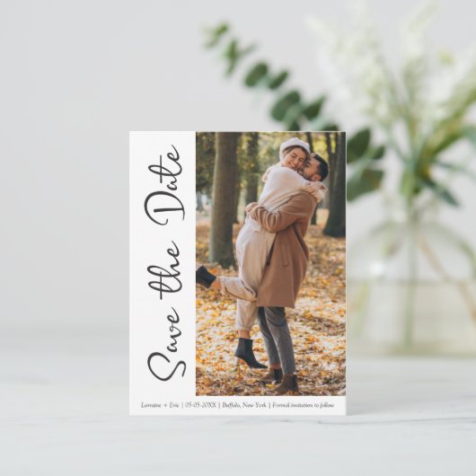 Simple Design with Rustic Touches and Picture Briefkaart (Staand voorkant)