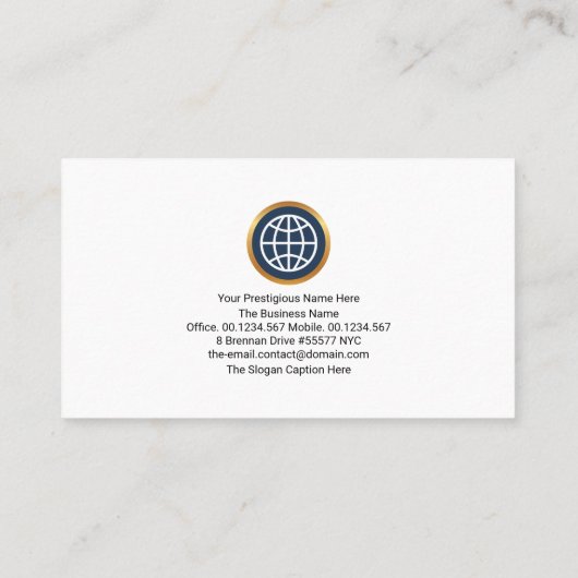 Simple Desktop Computer Placard Web Technology Visitekaartje (Achterkant)