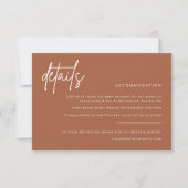 Simple Details Wedding Invitation Enclosure Kaart (Voorkant)