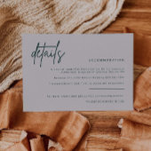 Simple Details Wedding Invitation Enclosure Kaart