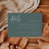 Simple Details Wedding Invitation Enclosure Kaart