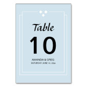 Simple Diamond Motiff Table Number Kaart (Voorkant)
