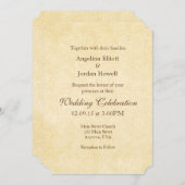 Simple Die Cut  Antiek Weddenschap Kaart (Voorkant / Achterkant)