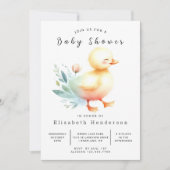Simple Digital Duck Baby shower Kaart (Voorkant)