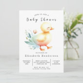Simple Digital Duck Baby shower Kaart (Staand voorkant)